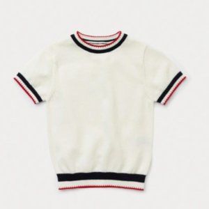 Tip End Short Sleeve Sweater by Pastel